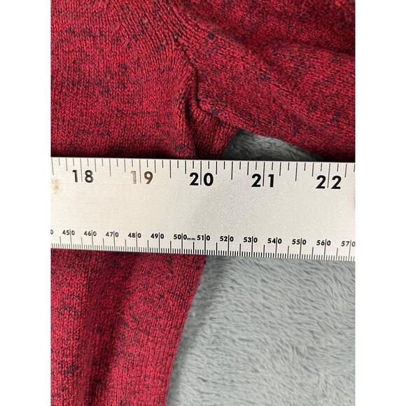 Gap Women's Burgundy Red Marled Knit Long Sleeve Sweater Size L - Picture 9 of 10